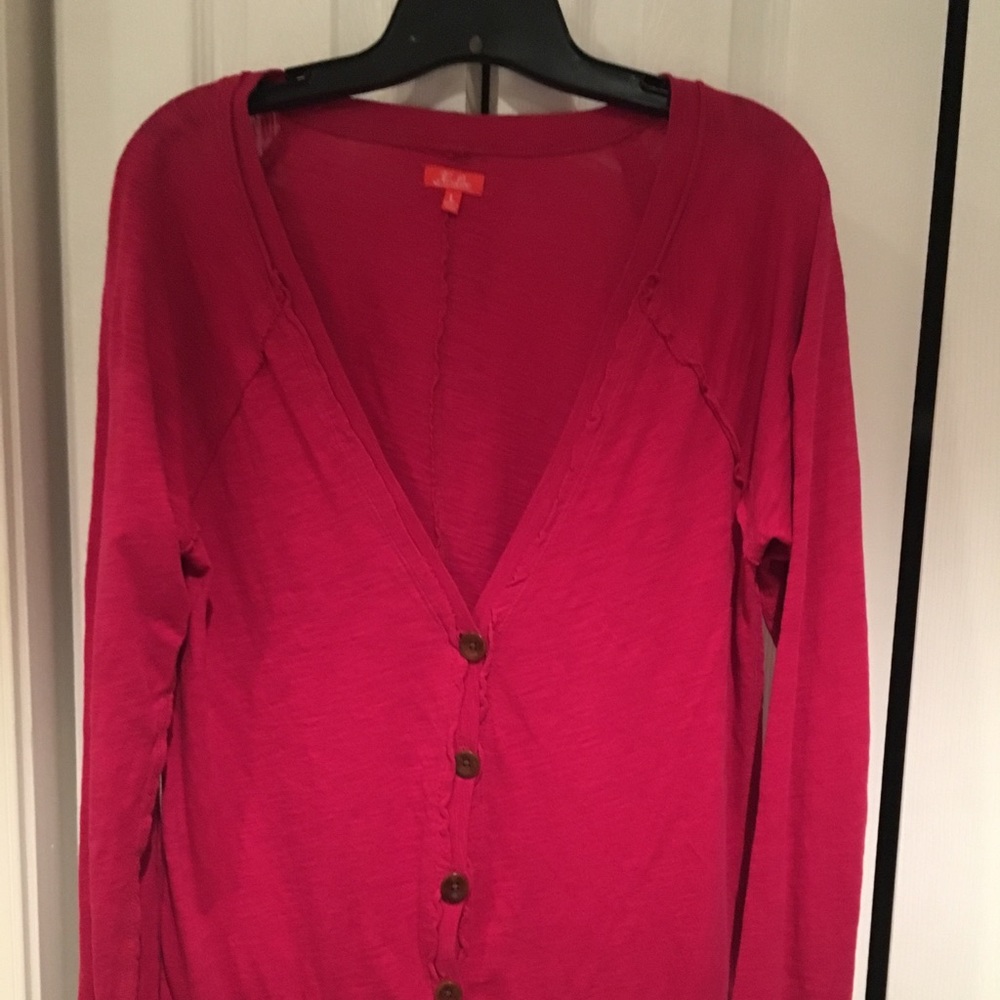 HOT PINK CARDIGAN!! (Purchased at MADEWELL)